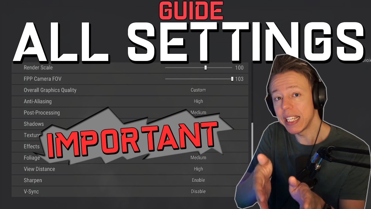 GUIDE: FULL PUBG SETTINGS GUIDE - Graphics/Keybinds/Gameplay settings - Learn the important ones!