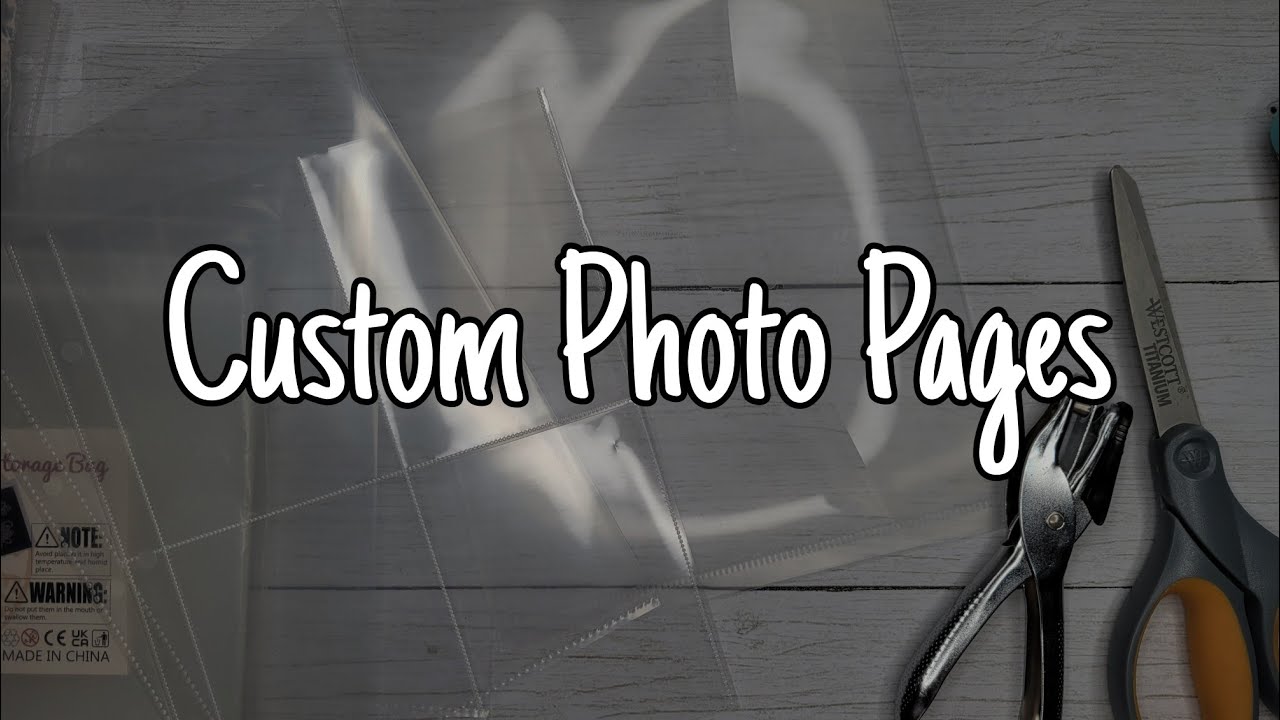 Making My Own Page Protectors Photo Pockets | Happy Planner Classic Hack DIY