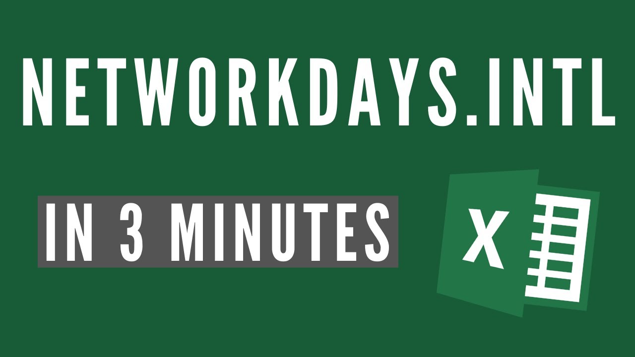 How to use the NETWORKDAYS.INTL Function in Excel