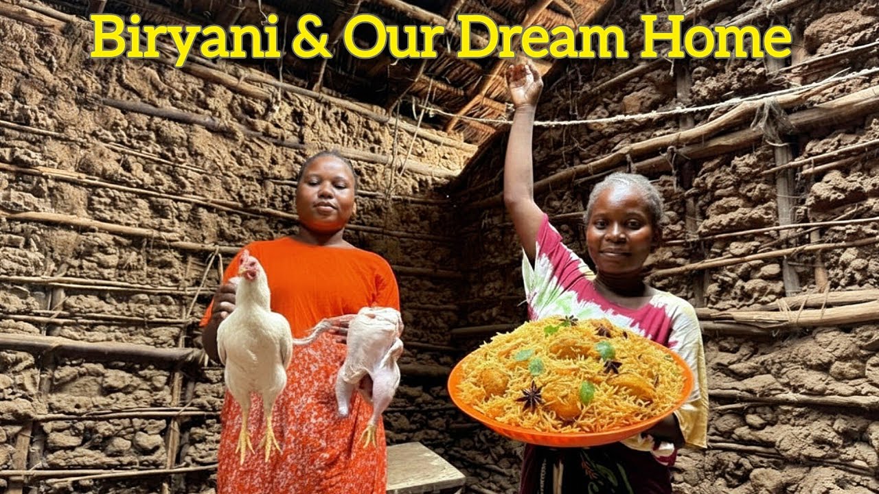 Flavorful Swahili Chicken Biryani Recipe🍗Cooking Authentic Village Food While Roofing Our Dream Home