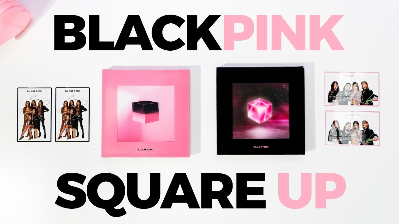 BlackPink Square Up Black Pink Mini Album Unboxing - KTown4U Pre-Order