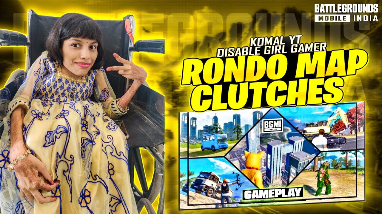 NEW RONDO MAP GAMEPLAY VIDEO WITH FACECAM || DISABLE GIRL GAMER || KOMAL YT || BGMI 3.7 UPDATE