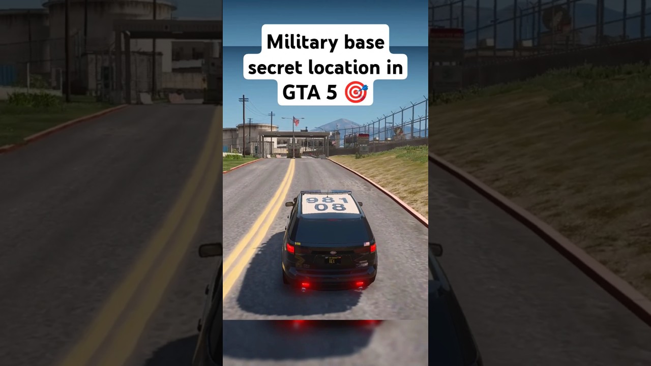 Military base secret location in GTA 5 🎯 #gta5 #gta #gtaonline #gtav #shorts #gtavonline