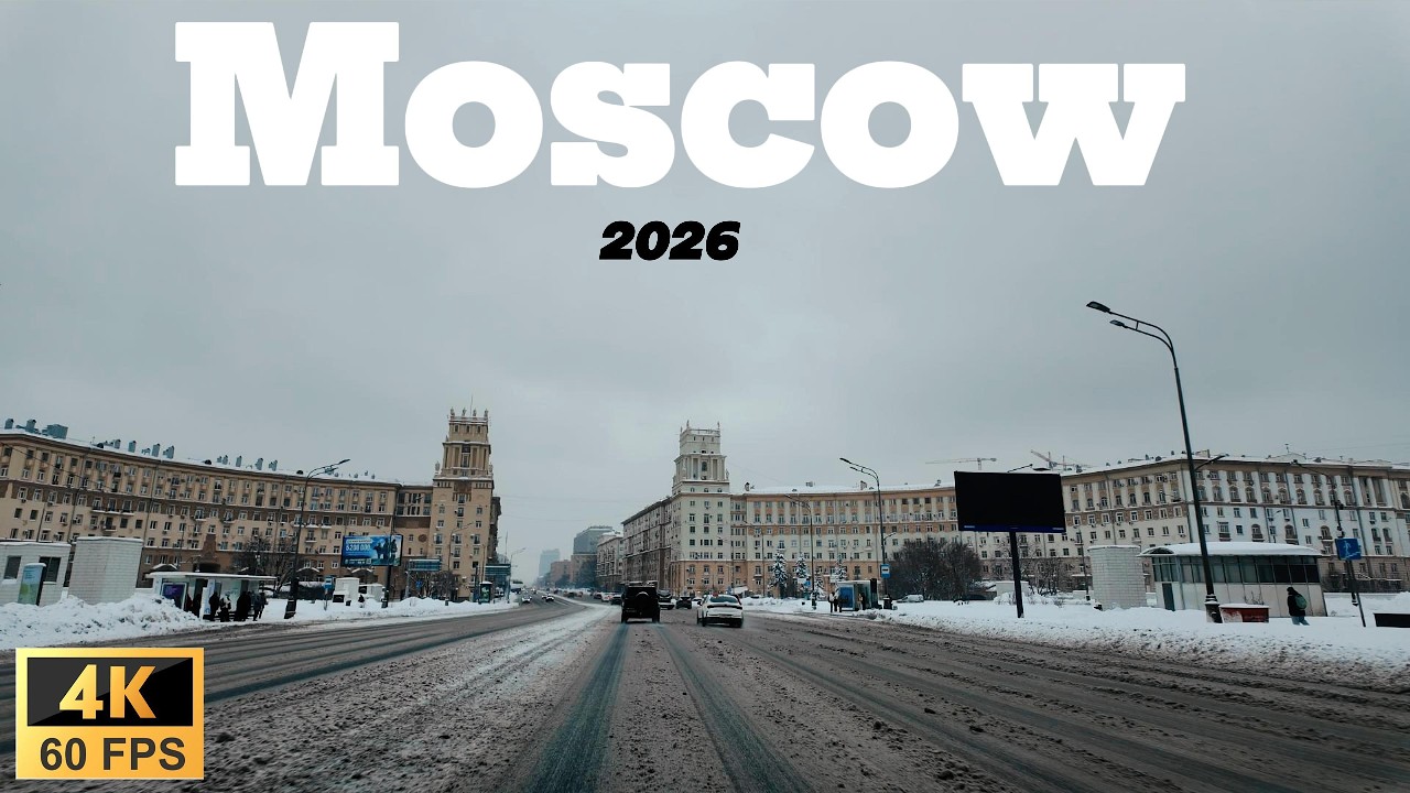 Moscow BURIED in Snow ❄️ Record Breaking Snowfall Aftermath 4K 2026