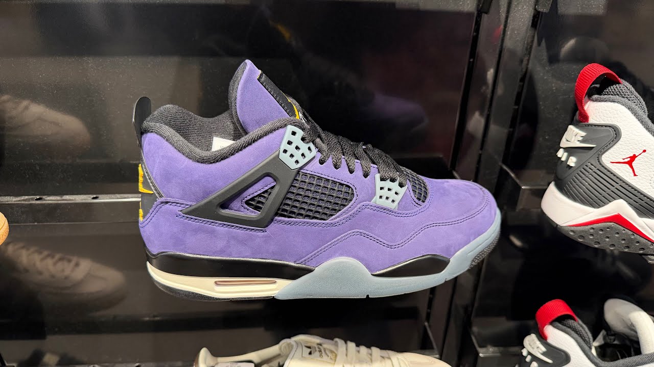 Air Jordan 4 Retro &ldquo;Lakers&rdquo; / &ldquo;Imperial Purple&rdquo; - Style Code: FV5029-500