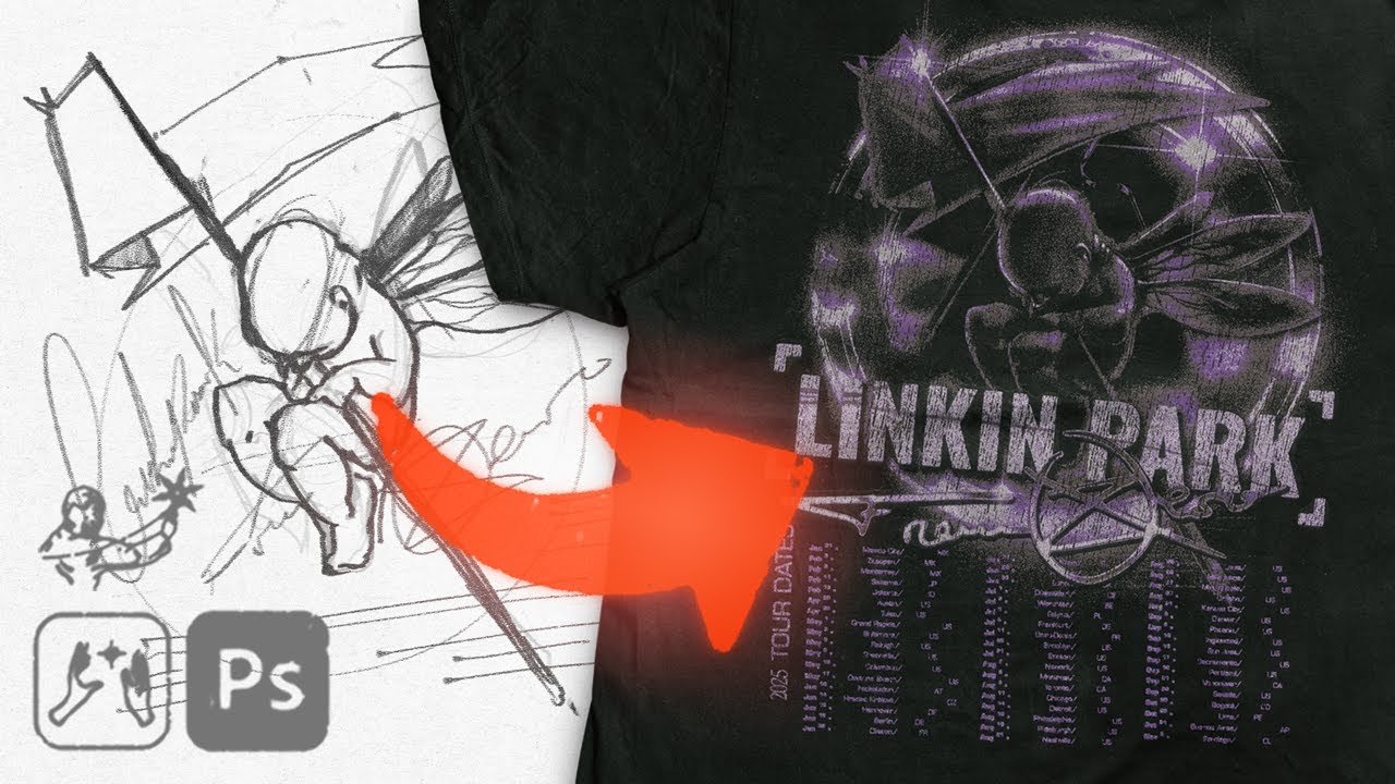 Linkin Park Merch Design Breakdown! + Feedback Sesh | Design Dojo Stream