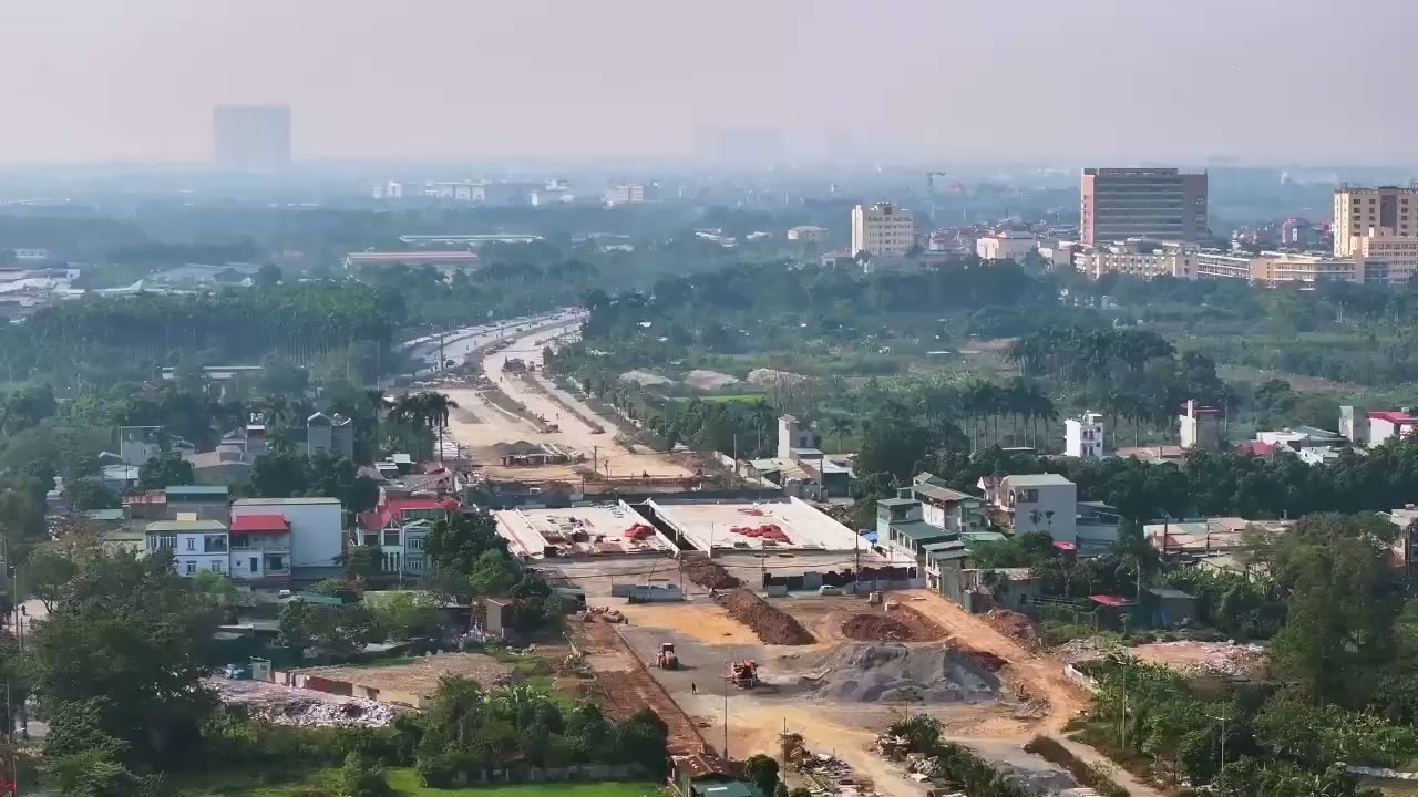 Tiến độ đại lộ Tây Thăng Long Vinhomes Đan Phượng