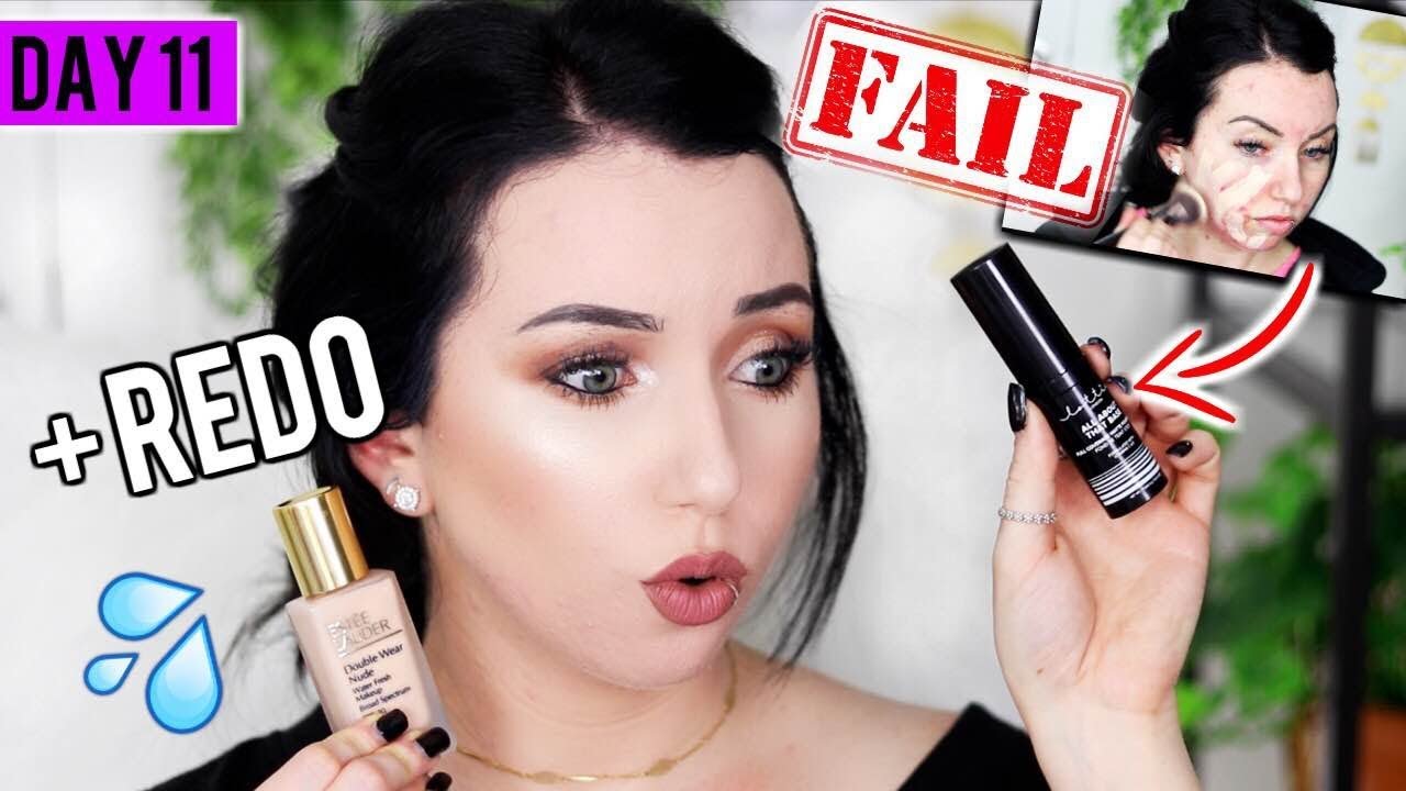 FAIL.. + *New* ESTEE LAUDER DOUBLE WEAR NUDE {First Impression Review & Demo!} 15 DAYS OF FOUNDATION