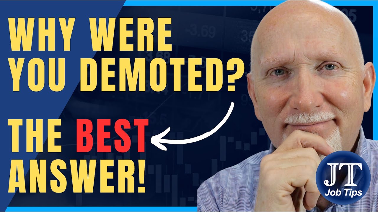 WHY I WAS DEMOTED, AND HOW I RESPONDED