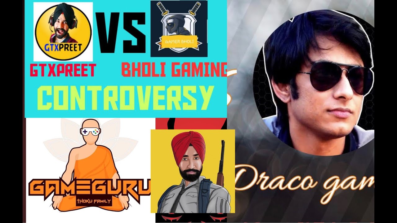 Gtx Preet Controversy Compilations Part 1 Ft Draco Games , Game Guru , Bholi Gaming ||