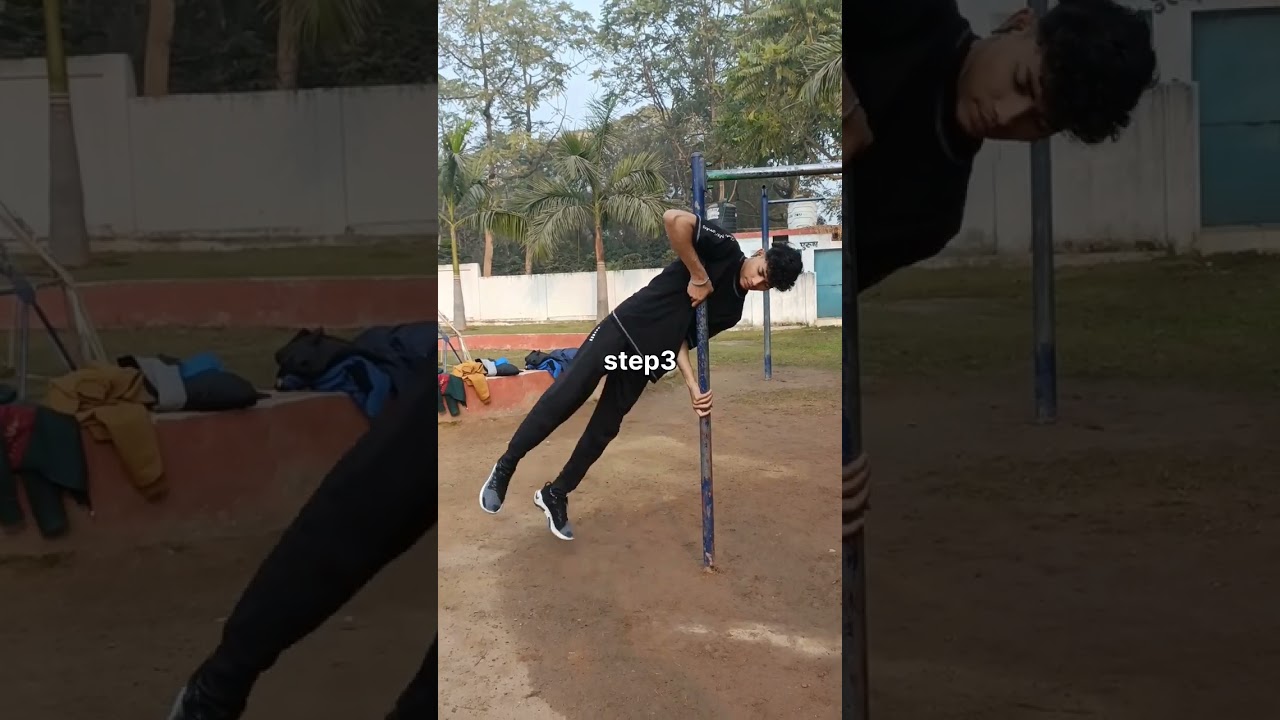 easy flag tutorial check ✔️#calisthenics #shorts #viral #humanflag #tutorial
