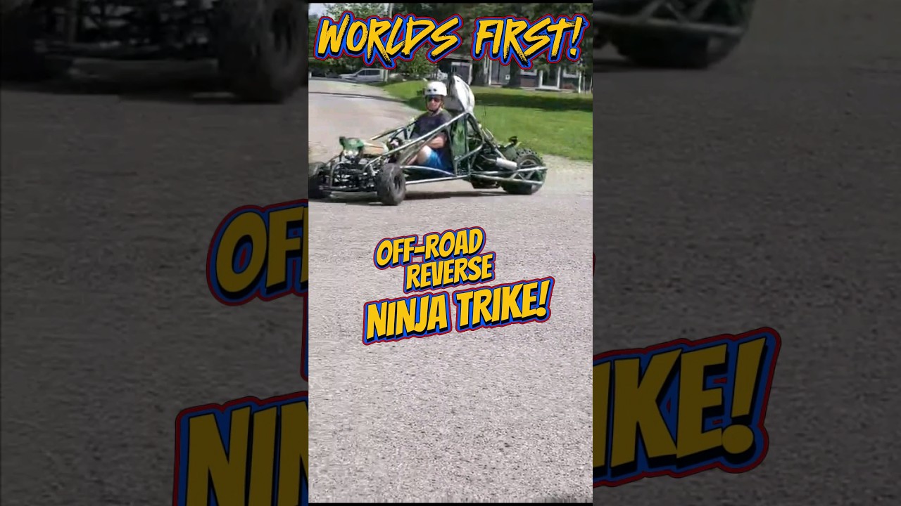 Testing the World's First Off-Road Reverse Ninja Trike! 