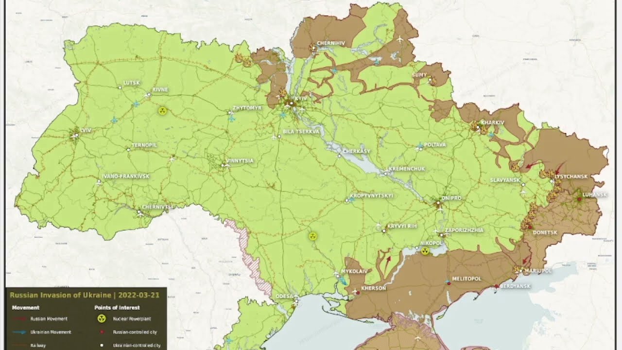 Ukraine War Map  9 Months Of Progress In Under 2 Minutes