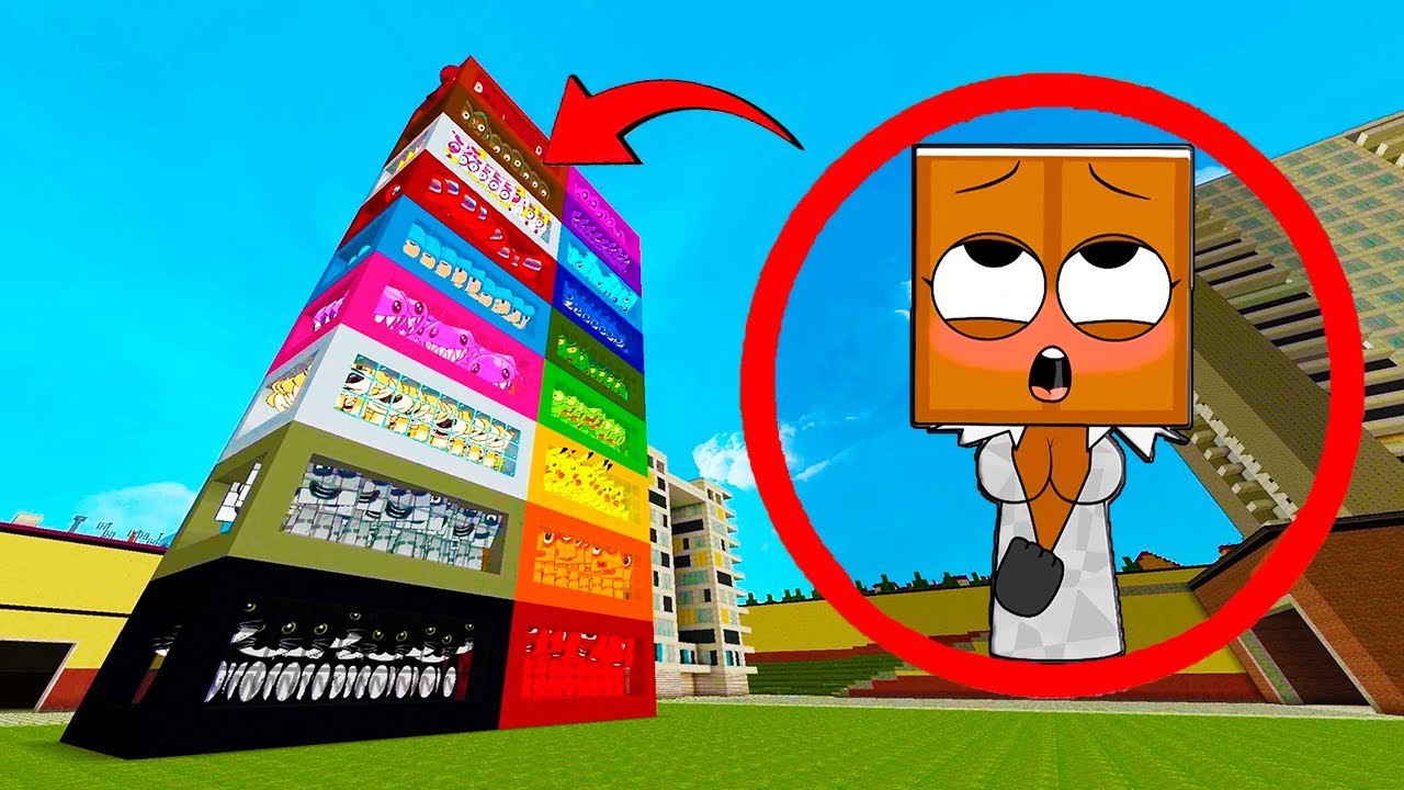 Too Much New Incredibox Sprunki OC Nextbots in Coloured Boxes Minecraft PE Mod!
