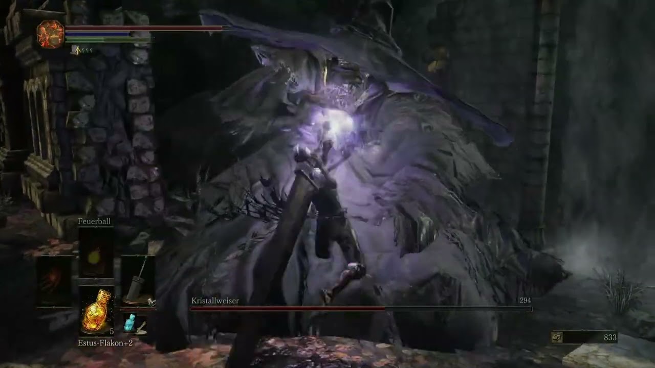 Guts Greatsword vs Crystal Sorcerer #darksouls3 