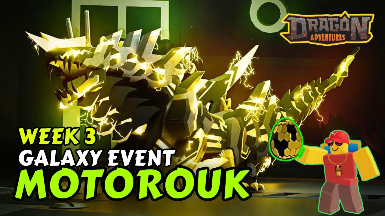 Дракон MOTOROUK и яйцо SUPERCHARGED | Неделя 3, Галактическое событие: Dragon Adventures Roblox