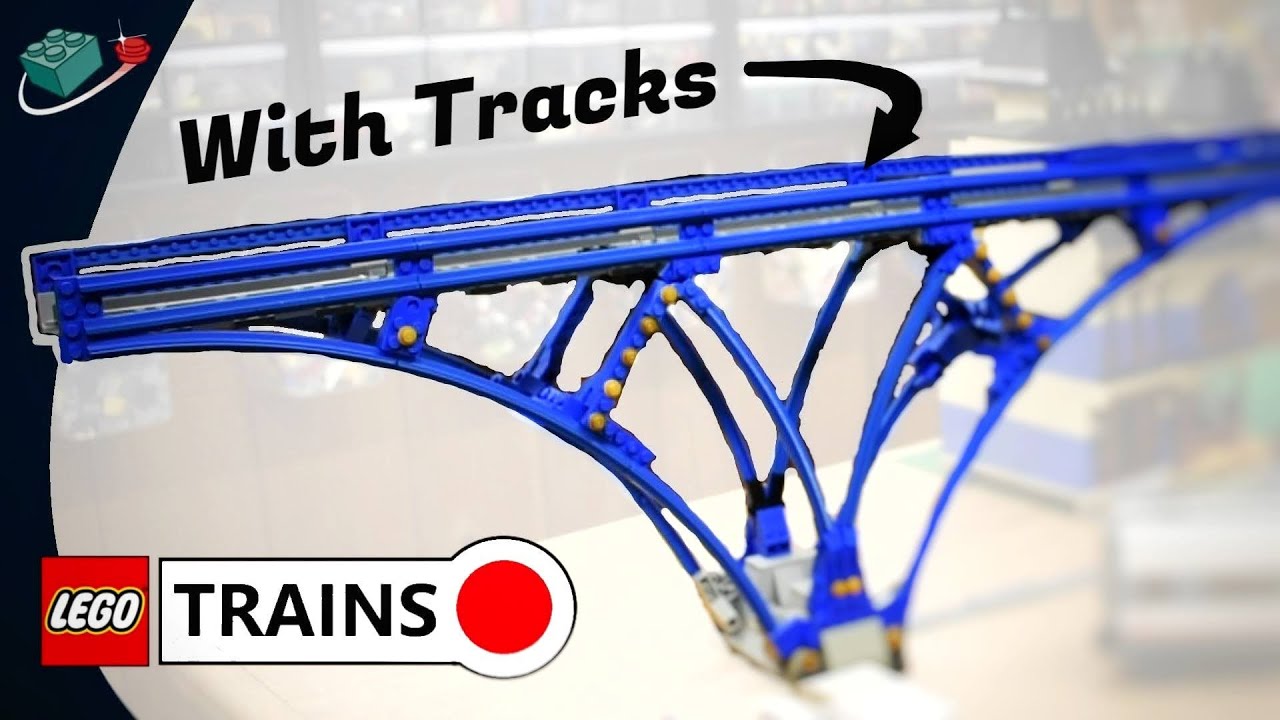 LEGO Train Bridge made from Vintage Blue Rails