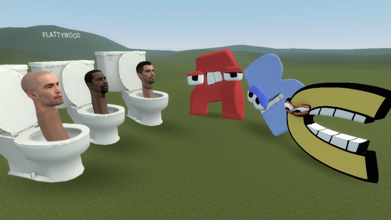 ALPHABET LORE VS SKIBIDI TOILET FAMILY NEXTBOT GIANT FIGHT in GMOD