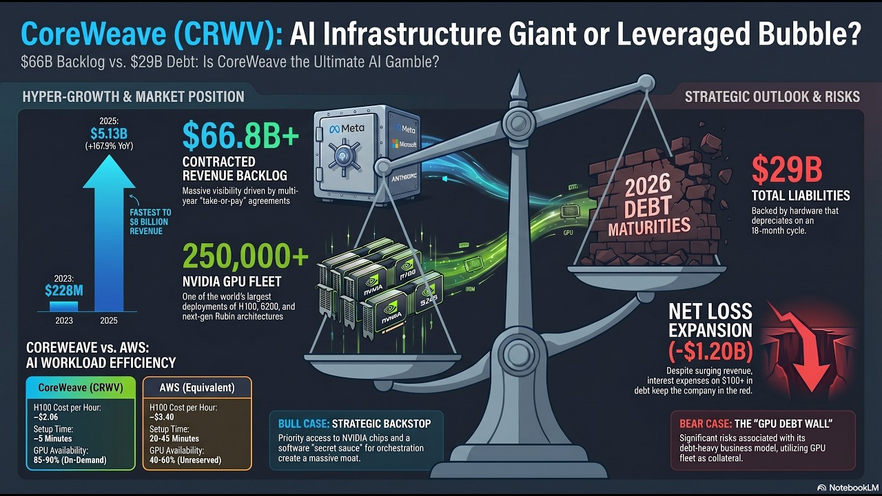 CoreWeave (CRW): AI Cloud Giant or $29B Debt Bomb?
