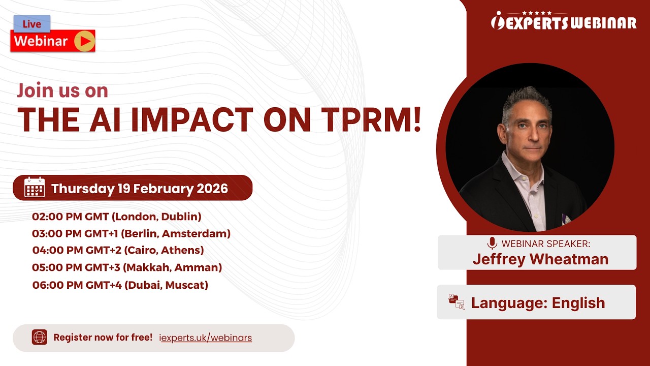 iExperts webinar | The AI Impact on TPRM - Jeffrey Wheatman