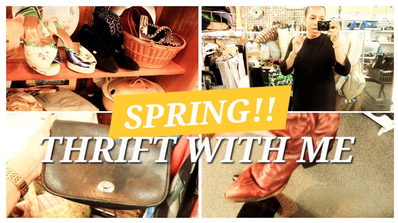 THRIFT WITH ME | THRIFTING SPRING TRENDS | Model Image