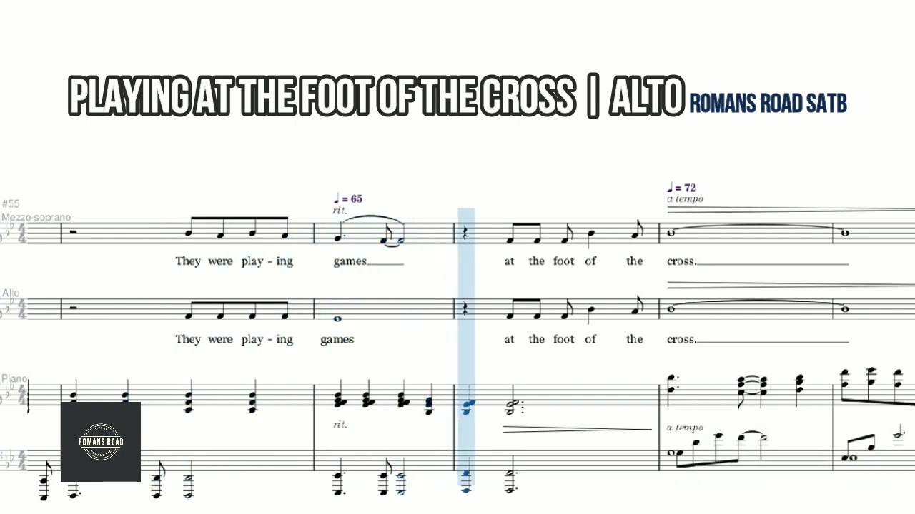 Playing Games at the Foot of the Cross | Alto | Vocal Guide by Sis. Riza Ovidos