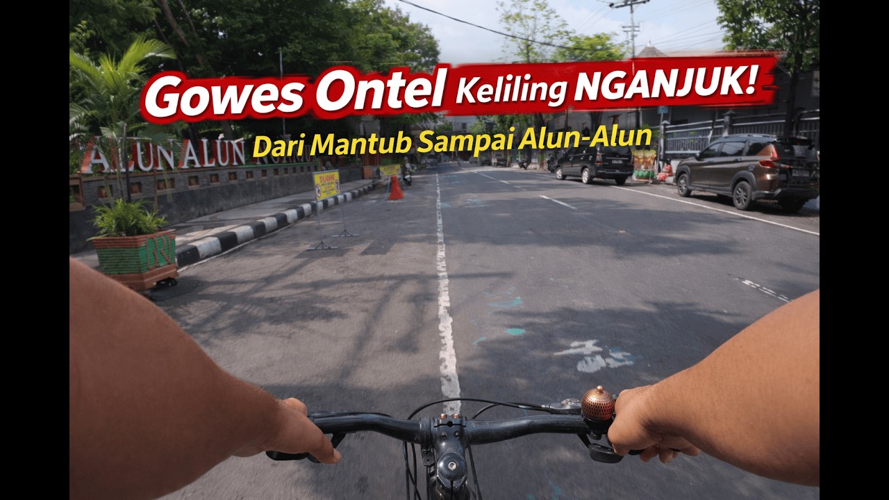 Keliling Nganjuk Pakai Sepeda Ontel 🚲 Rute Desa Mantub – Alun-Alun – Jalan Wilis