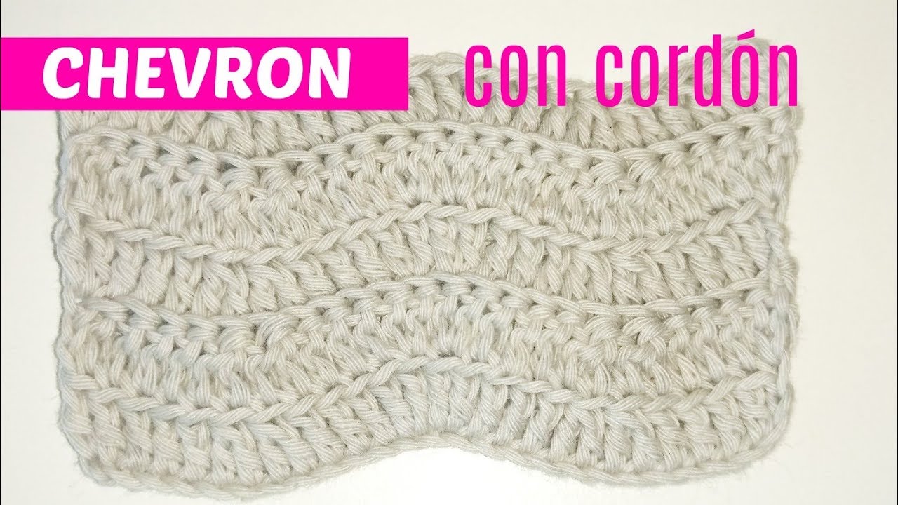 Punto chevron crochet o zig-zag # 3