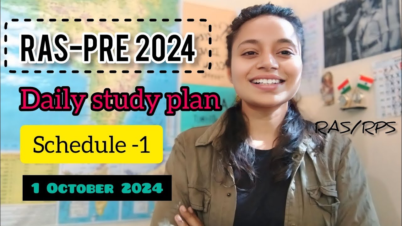 RAS-PRE 2024 DAILY STUDY PLAN||SCHEDULE-1|#ras #raspre2024 #rasstrategy