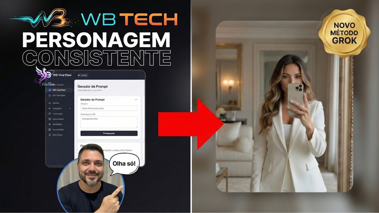 VÍDEO COM IA: Como Manter o Personagem 100% Consistente no Grok (Segredo Revelado!) 🚀