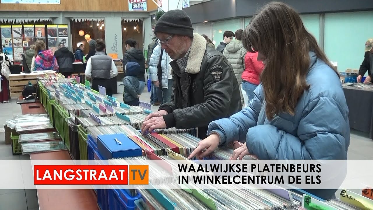 Platenbeurs in winkelcentrum De Els Waalwijk - Langstraat TV
