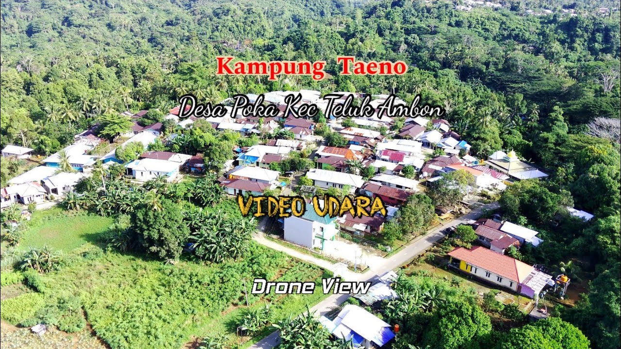 Kampung TAENO Desa Poka Kec Teluk Ambon || Video Udara [Drone View]