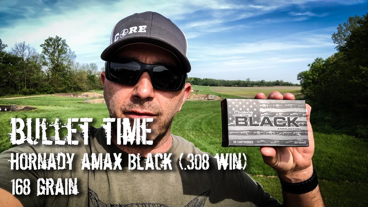 Bullet Time - Hornady Black 168 grain A-MAX (.308 Win) Chronographed