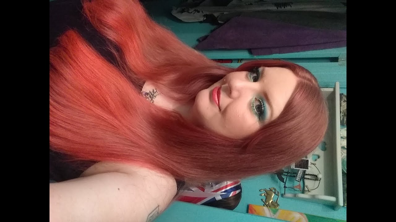 Lime Crime Unicorn Hair Dye On (mostly) Unbleached Hair
