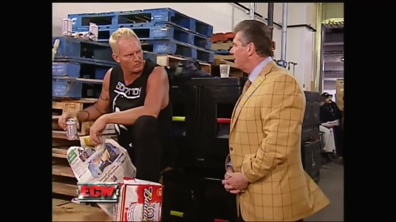 Mr. McMahon Meets The Sandman After Meeting Marcus Cor Von Backstage (ECW on Sci-Fi 1/30/07)