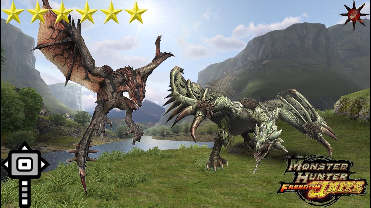 [MHFU] Rathalos and Rathian with Hammer, Village 6* A Troublesome Pair