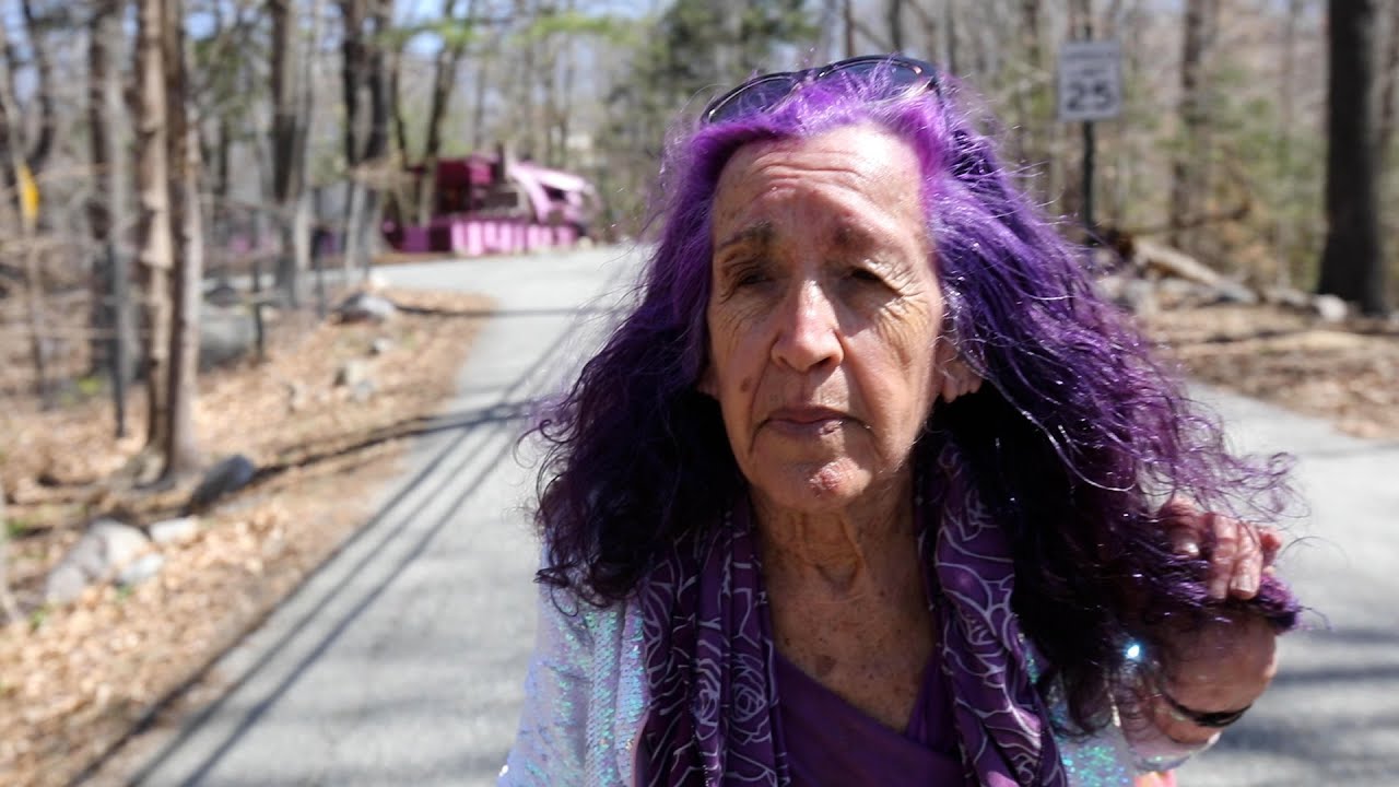 Meet the “Purple Lady” who lives in a purple house