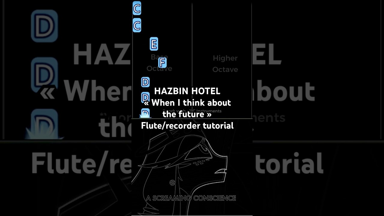 HAZBIN HOTEL SONGS Flute/recorder tutorial 