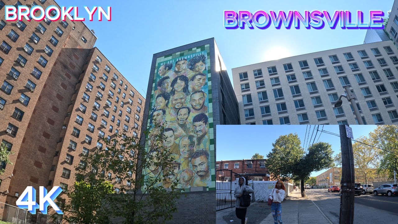 Brownsville Projects [4K] Walking Tour Brooklyn NYC (10 13, 23)!!!