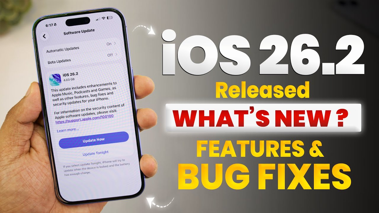 iOS 26.2 is Out - Biggest Update with New Features, Bug Fixes & more