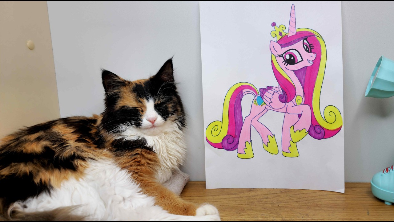 My Little Pony Princess Cadance Coloring 🌈 Unicorn Princess Art for Kids  Cute Cat Aesthetic