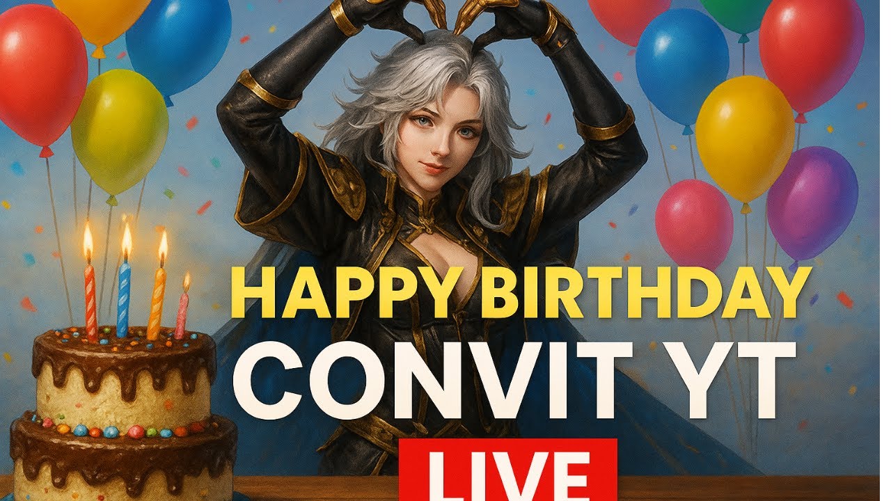 🎂🎉 Happy Birthday Convit YT 🎊 | Special Live Celebration 🥳🔥#HappyBirthday #ConvitYT #LiveStreaming