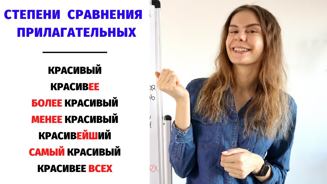 Степени сравнения ПРИЛАГАТЕЛЬНЫХ || Степени сравнения