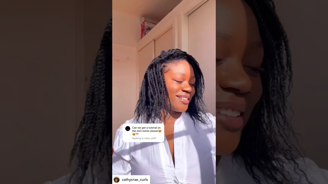 Quick Mini Twists Tutorial using Darling Marley Kinky ✨🙌🏾 #darlinghair #hairstyles #twists