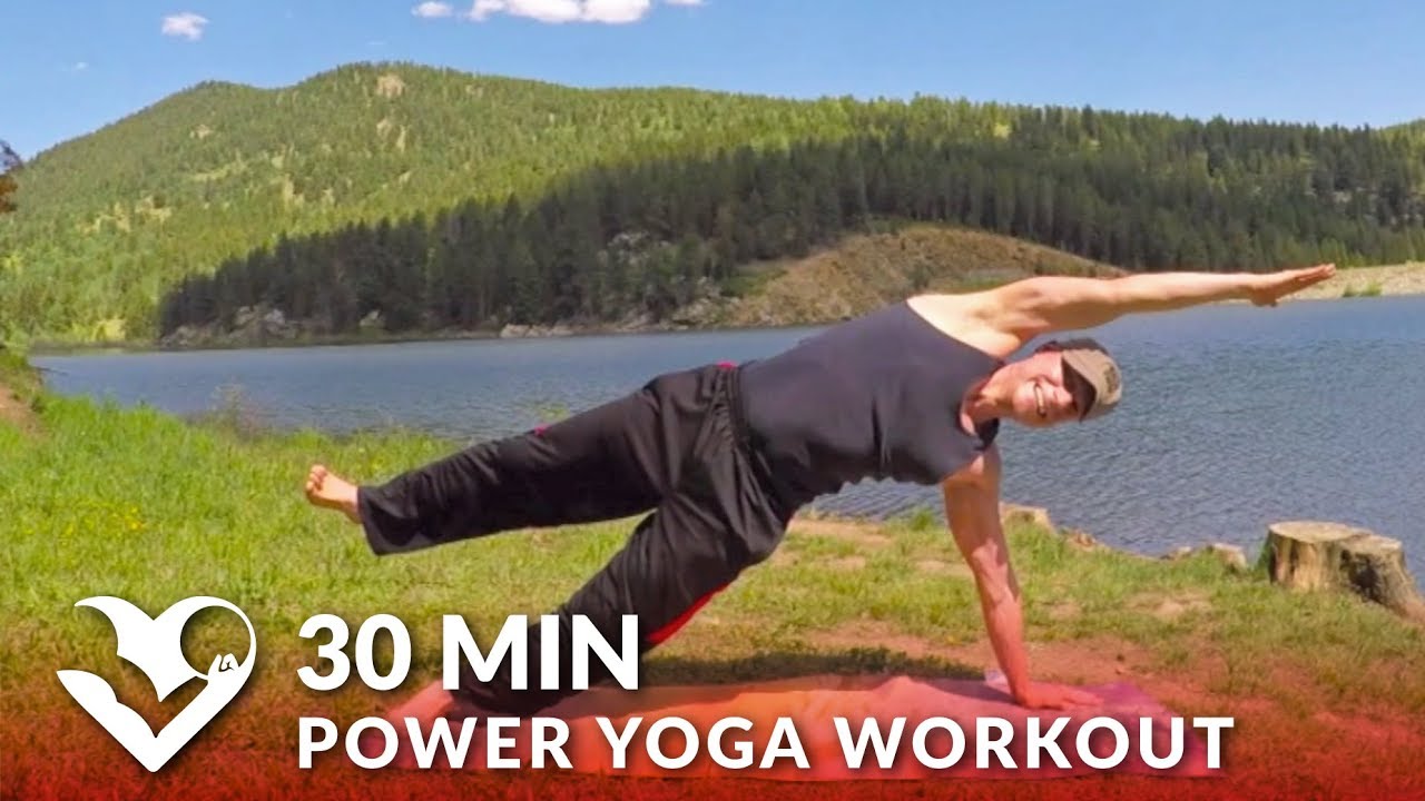 30 Minute Power Yoga Workout w/ Sean Vigue - Yoga for Strength Exercises for Men & Women