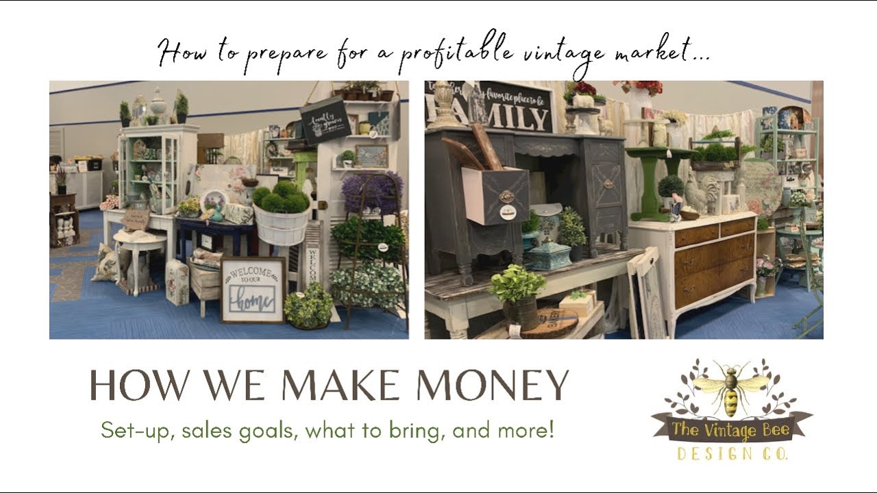 Making money at Vintage Markets. | Cottagecore & French Country | Booth set-up, sales tips, and more