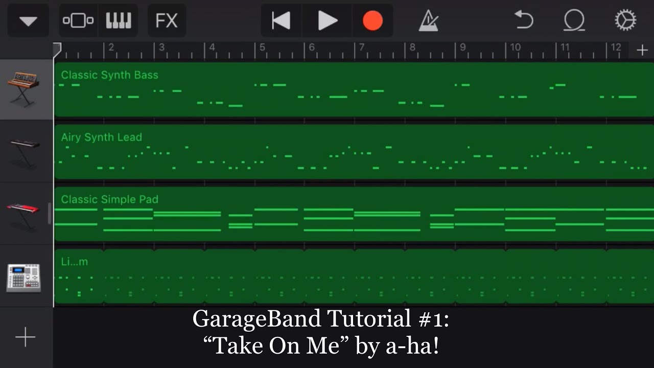 GarageBand Tutorial: a-ha!: Take on Me
