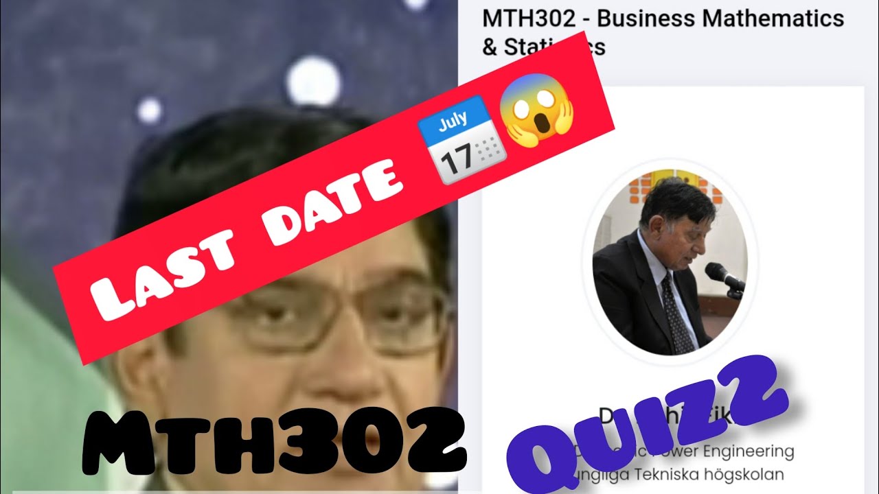 Mth302 quiz 2|last date|😱 #vu #lms #quiz2022 #mth302