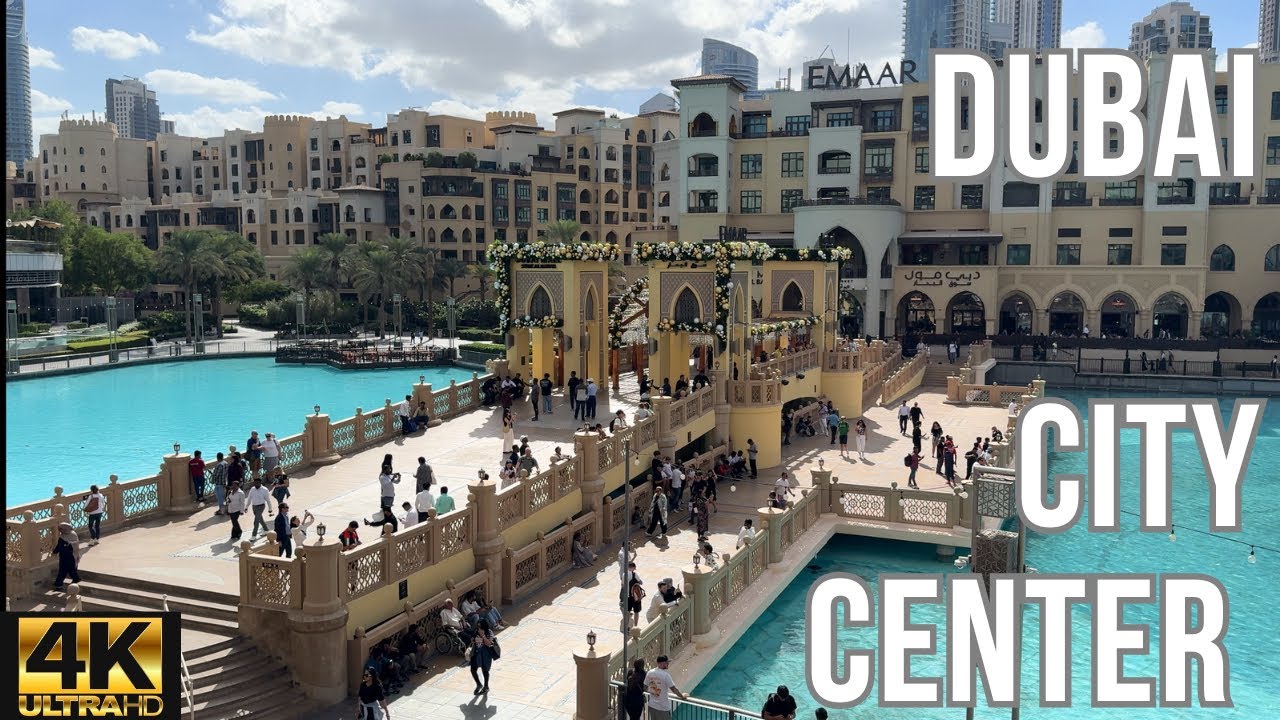 Dubai [4k] Burj Khalifa  City Center | spacer z kamerą