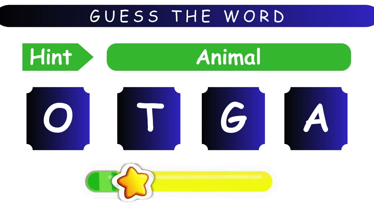 Can you score 20/20  | Guess the Word(04 Letter Words) - 21 | An English Quiz #quiz #puzzle #english